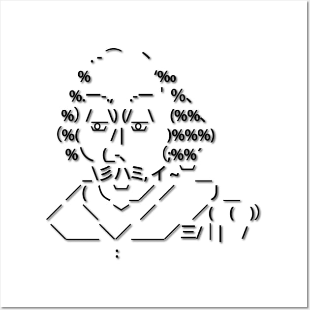 ASCII art Shakespeare Wall Art by kpcuk